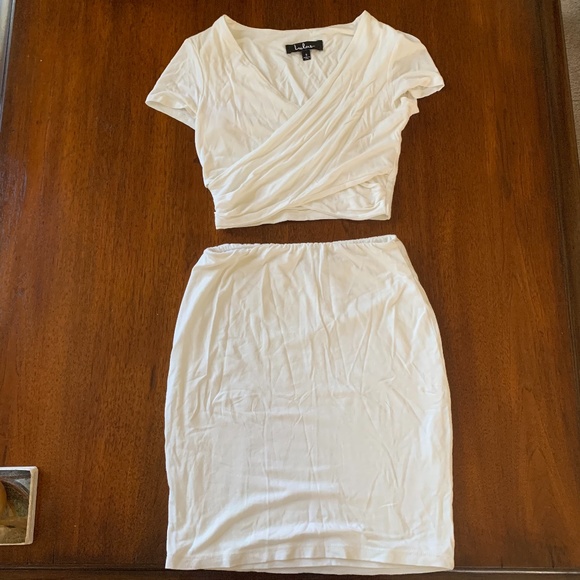 Lulus Dresses & Skirts - Lulu's Two Piece White Dress